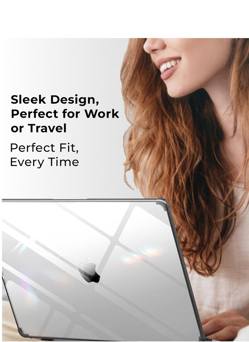 glassology - MacBook Pro 13.3 Inch Case 2022 Touch ID & Retina, Clear Plastic Laptop Hard Shell Case - Image 1