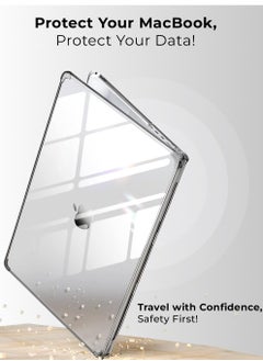 glassology MacBook Pro 13.3 Inch Case 2022 Touch ID & Retina, Clear Plastic Laptop Hard Shell Case  - Image 2