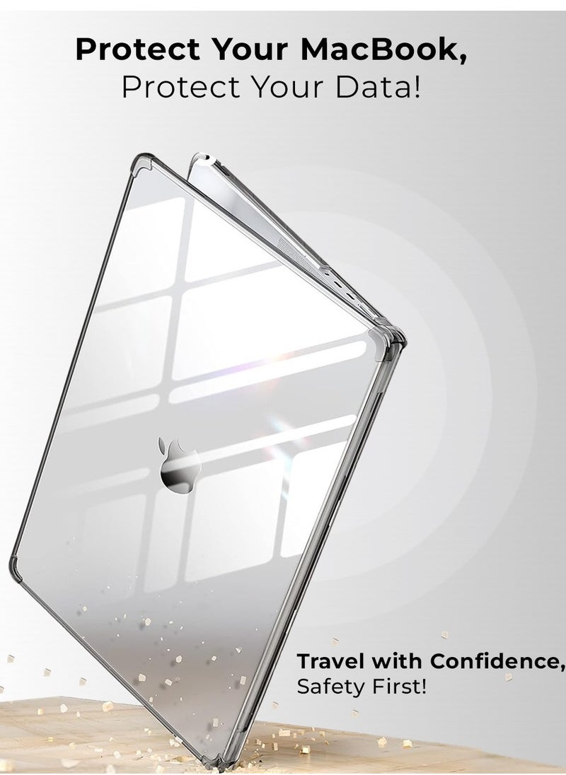 glassology - MacBook Pro 13.3 Inch Case 2022 Touch ID & Retina, Clear Plastic Laptop Hard Shell Case - Image 1