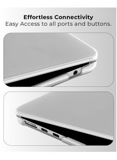 glassology MacBook Pro 13.3 Inch Case 2022 Touch ID & Retina, Clear Plastic Laptop Hard Shell Case  - Image 3
