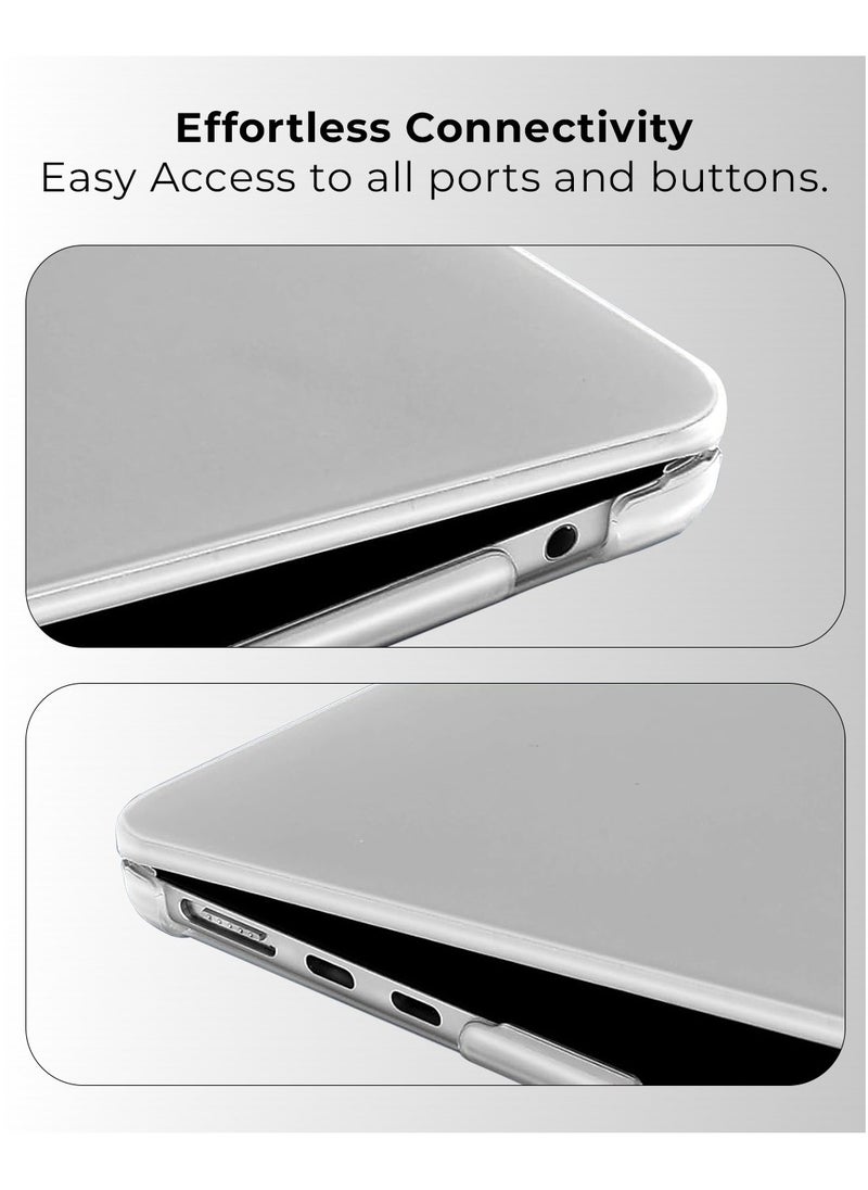 glassology - MacBook Pro 13.3 Inch Case 2022 Touch ID & Retina, Clear Plastic Laptop Hard Shell Case - Image 1