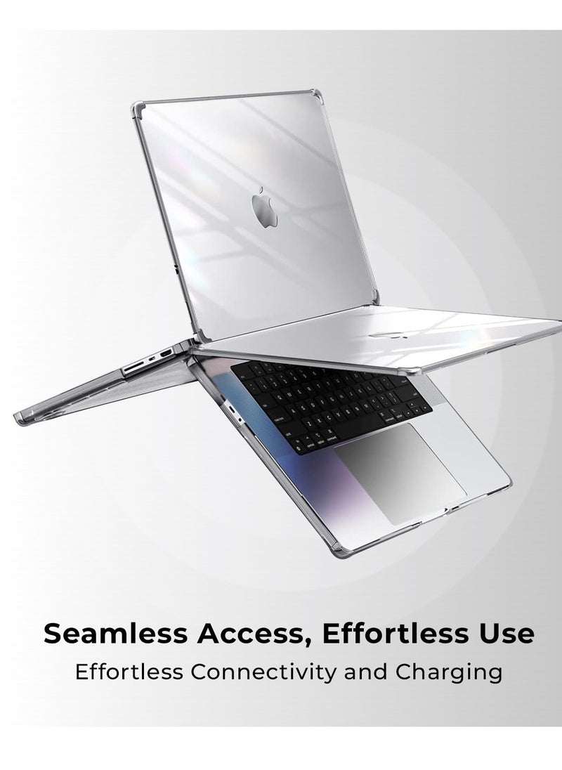 glassology - MacBook Pro 13.3 Inch Case 2022 Touch ID & Retina, Clear Plastic Laptop Hard Shell Case - Image 1