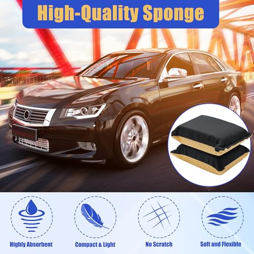 Anglekai 2PCS Window Defogger Sponge, Absorbent Window Glass Defogger Car Windshield Cleaner for Auto Cleaning (Yellow+Black) - Image 5
