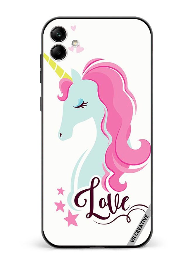 VR CREATIVE Protective Case Cover For Samsung Galaxy A04 Love Unicorn Design Multicolour - Image 1