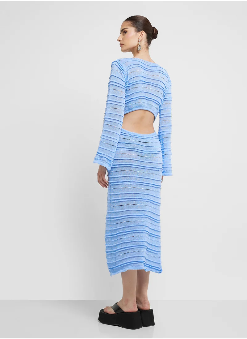 جينجر Crochet Knitted Beach Dress