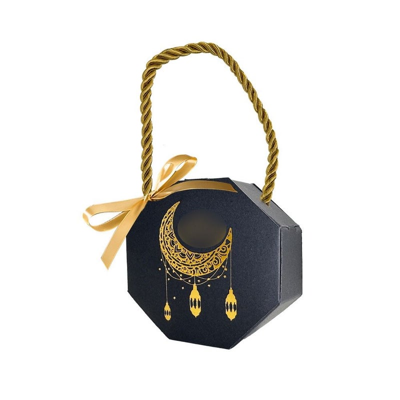 12 Pcs Ramadan Gift Boxes Set With Rope And Ribbon For Eid Festive Candy - Image 3