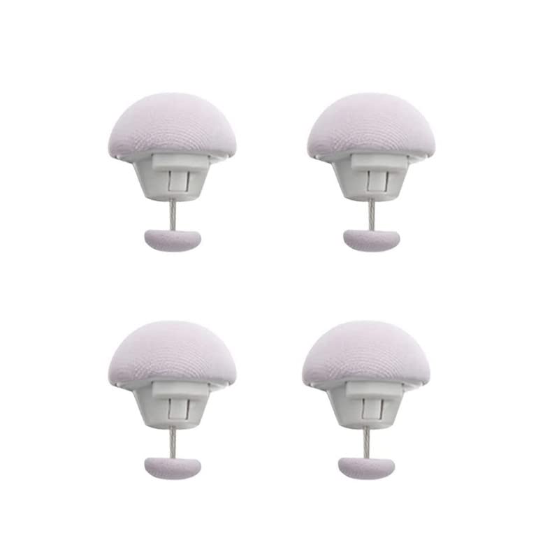 OLWICK® Mushroom Shape Duvet Clips, Non-Slip Cover Fixator, Comforter Quilt Holder with One-Key Unlock for Blanket Bed Sheet Curtain Socks Mattress Covers - Image 1
