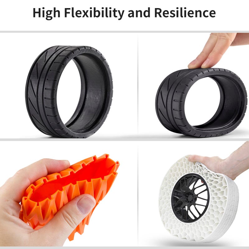 GIANTARM TPU Filament 1.75mm Flexible Soft 3D Printer Consumables Blue,95A 1kg Spool (2.2 lbs.), Dimensional Accuracy +/- 0.05 mm - Image 2
