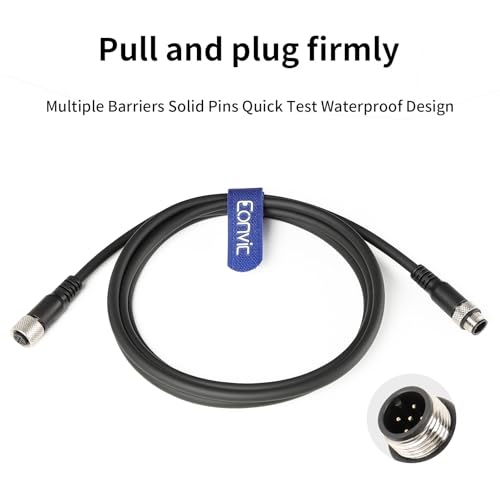 Eonvic Industrial M12 5 Pin Male to Female Aviation Sensor Connector Electrical PVC Cable - Image 4