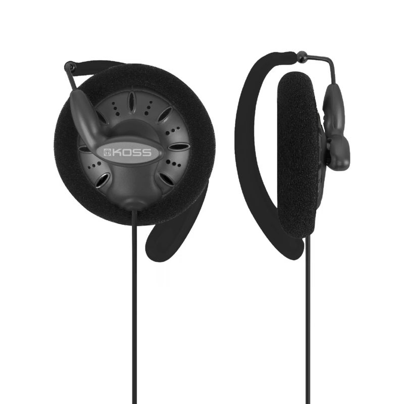 Koss KSC75 Portable On-Ear Clip Headphones, Retro Style, Ultra Lightweight, Grey - Image 1