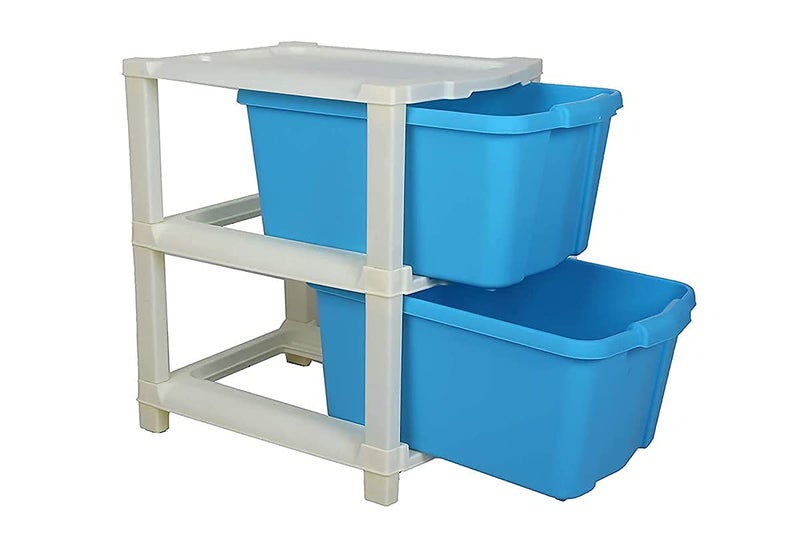 Kalitus Foldable 2 Layer Modular Storage Organizer For Home Kitchen Bathroom etc - Image 4
