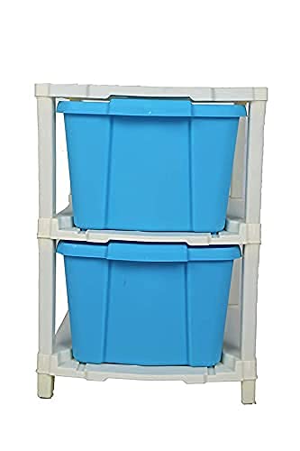 Kalitus Foldable 2 Layer Modular Storage Organizer For Home Kitchen Bathroom etc - Image 5
