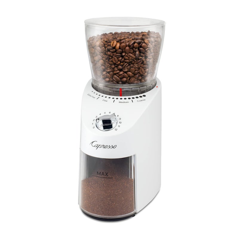 Capresso Capresso Infinity Plus Conical Burr Grinder White 