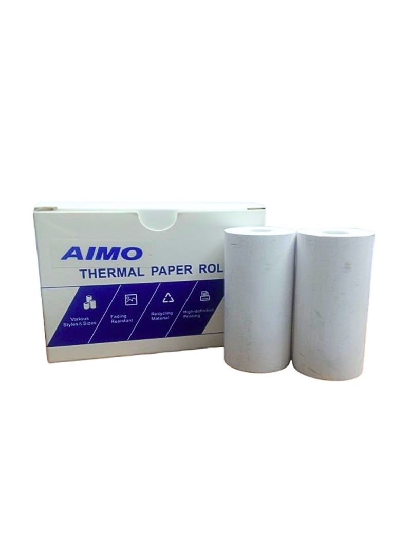 AIMO Thermal Paper Black on White 53mmx6.5m 3 pices - Image 1