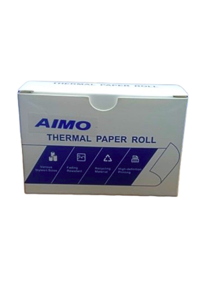 AIMO Thermal Paper Black on White 53mmx6.5m 3 pices - Image 2