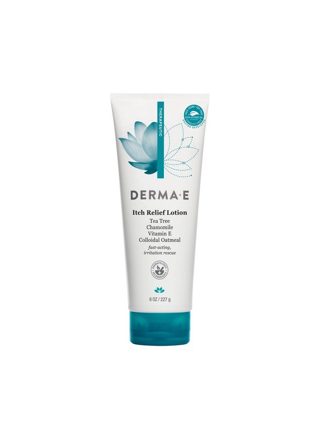 derma-e - Ermae Itch Relief Lotion Antiitch Lotion For Dry Skin Soothing Itchy Skin Cream Lightweight Body Lotion Calms And Moisturizes 8 Oz - Image 1