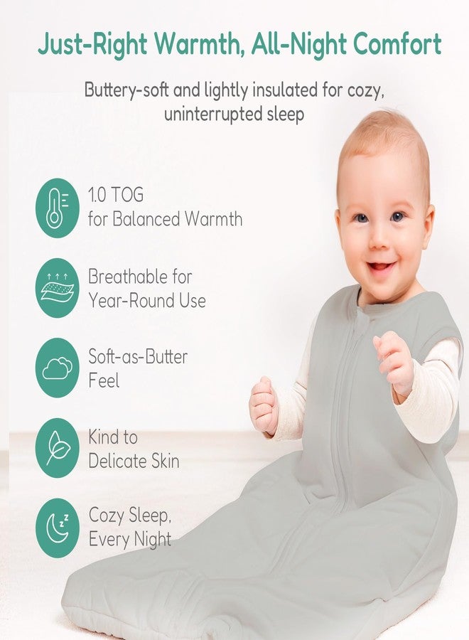 TOTCHILL Toddler Sleep Sacks for 2t-3t-4t, Supersoft Wearable Blankets, 1.0 TOG Sleeping Bags with 1-Way Zipper, 2-Pack - Image 2