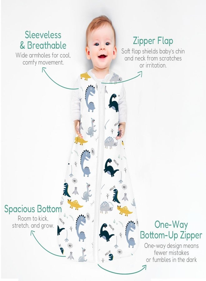 TOTCHILL Toddler Sleep Sacks for 2t-3t-4t, Supersoft Wearable Blankets, 1.0 TOG Sleeping Bags with 1-Way Zipper, 2-Pack - Image 3