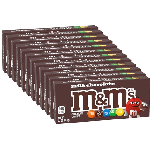 M&M'S MMS Milk Chocolate Candy Movie Theater Box 310 Ounce Pack of 12 - Image 1