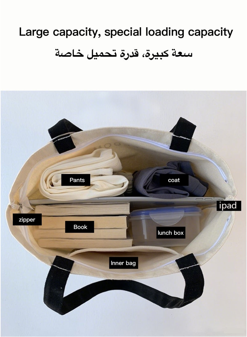 حقيبة يد نسائية من القماش ذات كتف واحد حقيبة يد نسائية ذات سعة كبيرة حقيبة دلو أنيقة للسفر حقيبة كتف بسيطة بتصميم جديد - Image 3