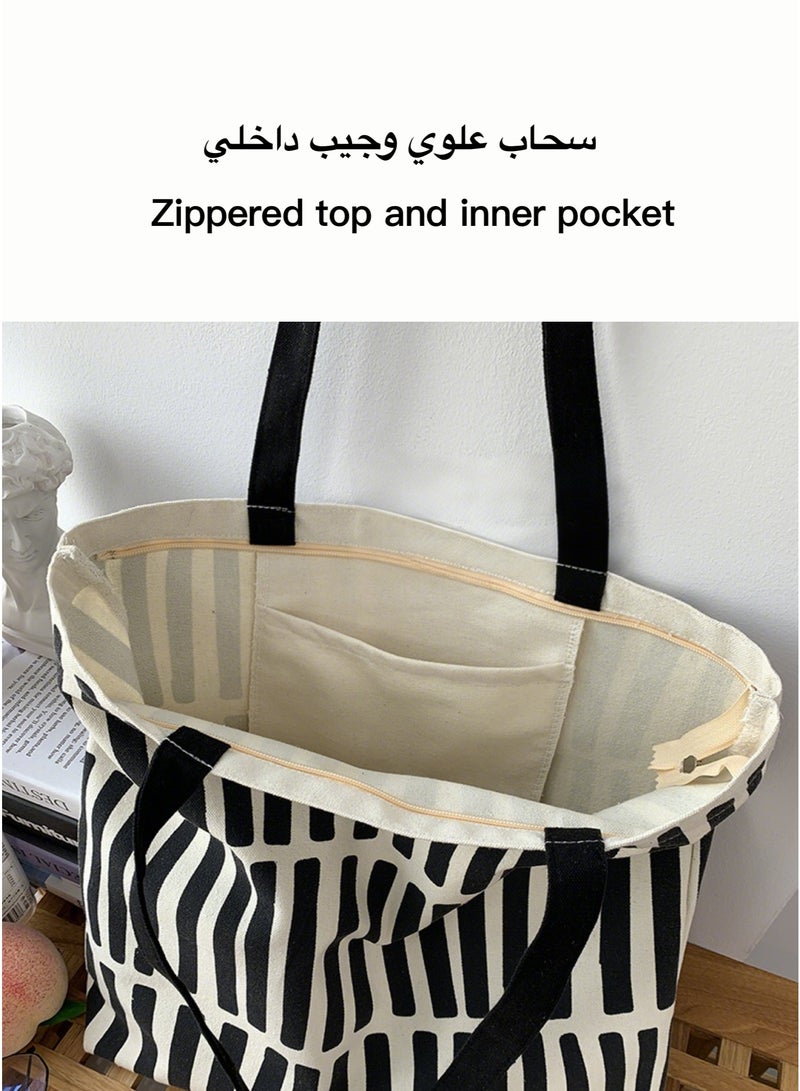 حقيبة يد نسائية من القماش ذات كتف واحد حقيبة يد نسائية ذات سعة كبيرة حقيبة دلو أنيقة للسفر حقيبة كتف بسيطة بتصميم جديد - Image 2