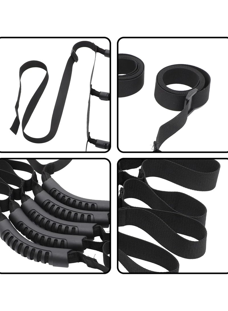 GGOOT 2pcs get up aid Rope Adjustable Strap Lift Straps Waist Band sash Belt Aglet Girdles Old Man up Assist Strap Seniors Supplies Adjustable Bed ladders seat Belt The Bed Elderly Nylon  - Image 5