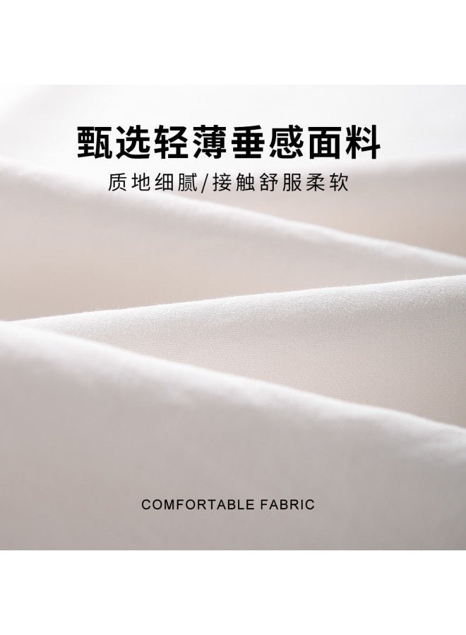 Hstyle High-waisted Wide-leg Pants For Women - 2025 Spring/summer Fashion Slimming Linen-like Bamboo Texture Versatile Office Casual Trousers - Image 3