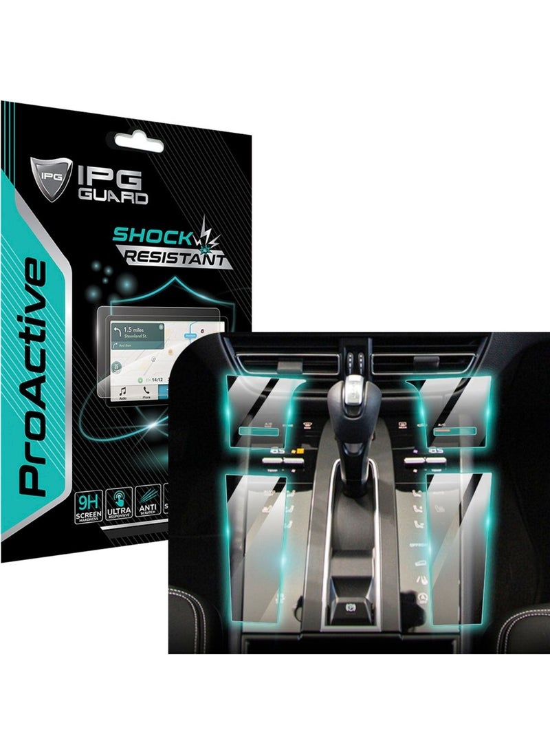 IPG - Porsche 2022-2024 Macan Center Console Protector Set (4x) 9h Proactive Screen Protector - Image 1