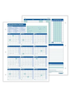 ComplyRight 2025 Attendance Calendar Card, White, Pack Of 25  - Image 1