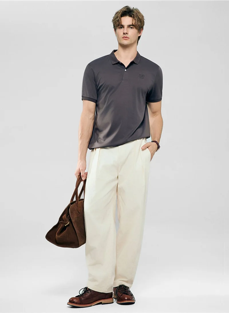 GIORDANO Men’s Slim Fit Liquid Touch Cotton Interlock Polo