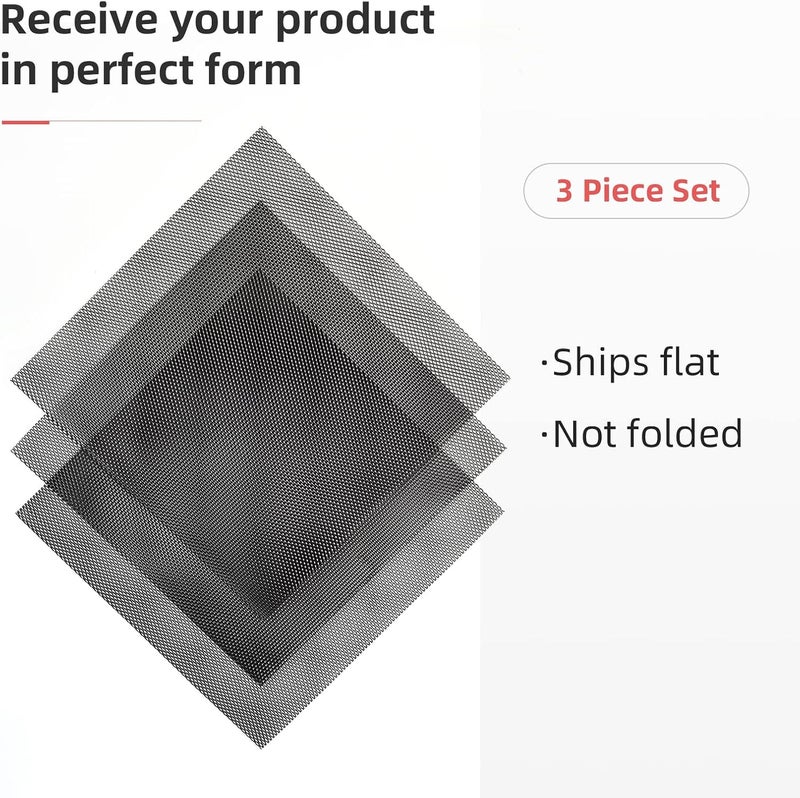 AggAuto Universal 13"x13" Car Grill Mesh - Aluminum Alloy Automotive Grille Insert Bumper Rhombic Hole 6x12mm, 3Pcs One of the Most Multifunctional Shape Grids Black - Image 5