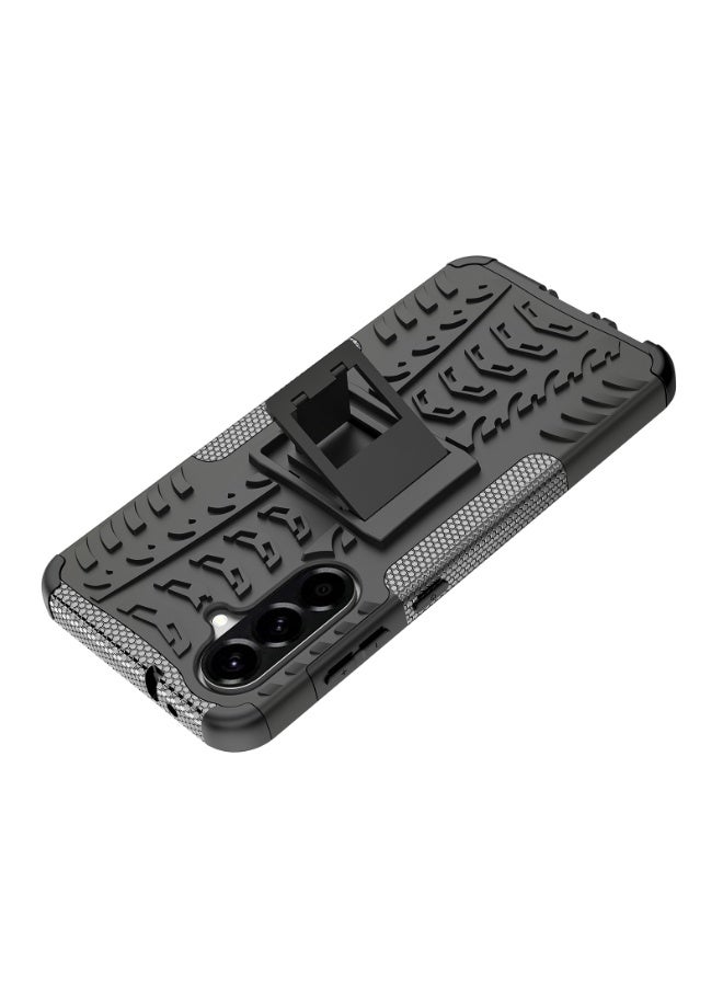 Case Cover Shock resistant  Kickstand TPU + PC Compatible with  Samsung Galaxy A56 (Black) - Image 2