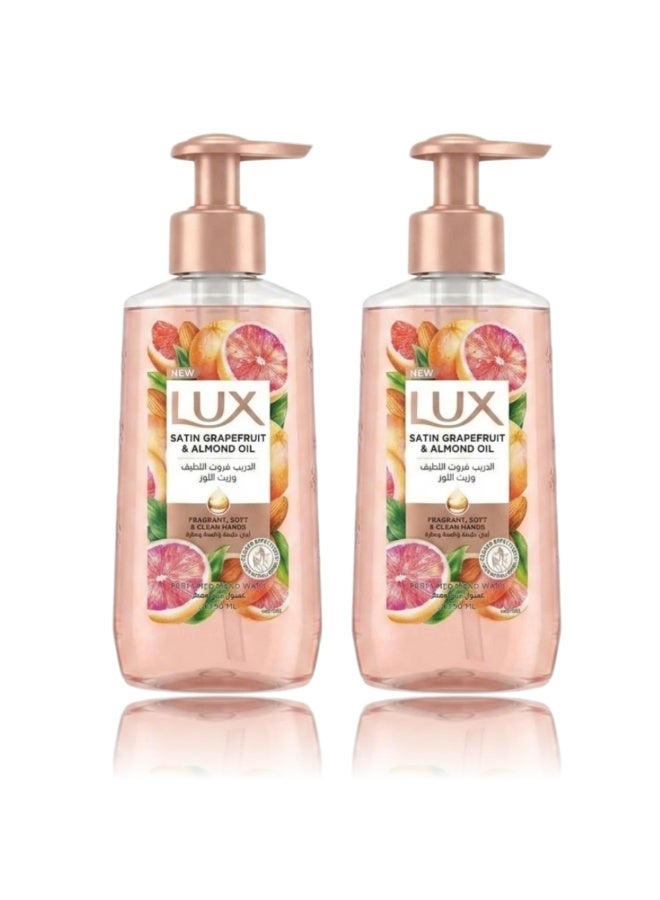 Lux Liquid Hand Soap Satin Grapefruit And Almond Oil For Soft And Clean Hands 250 ml