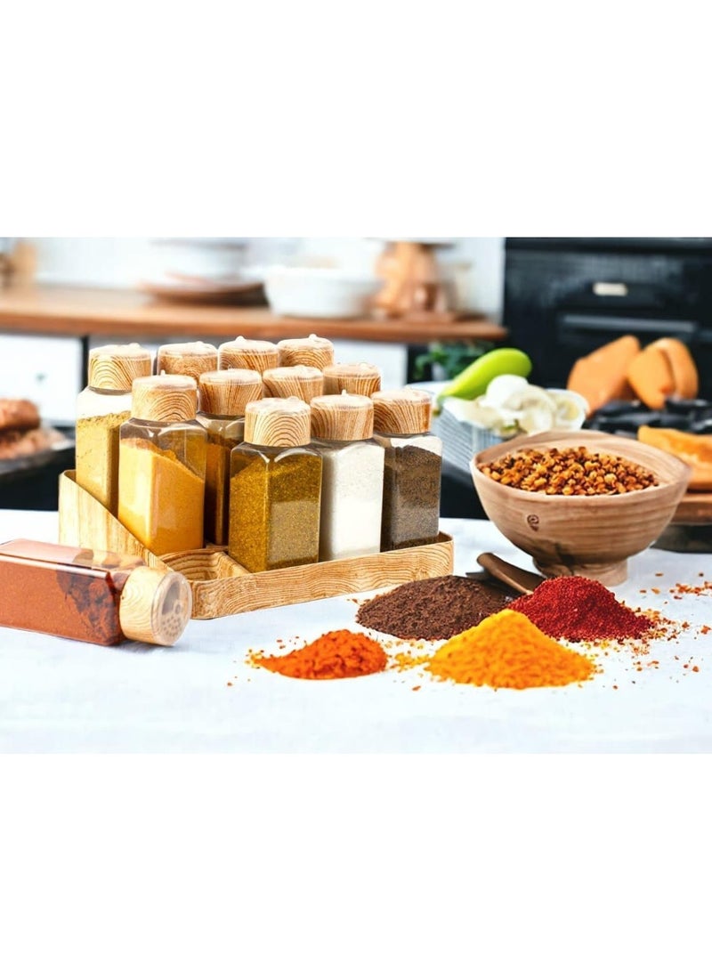 12-piece spice and seasoning set with a premium wooden stand - Image 3