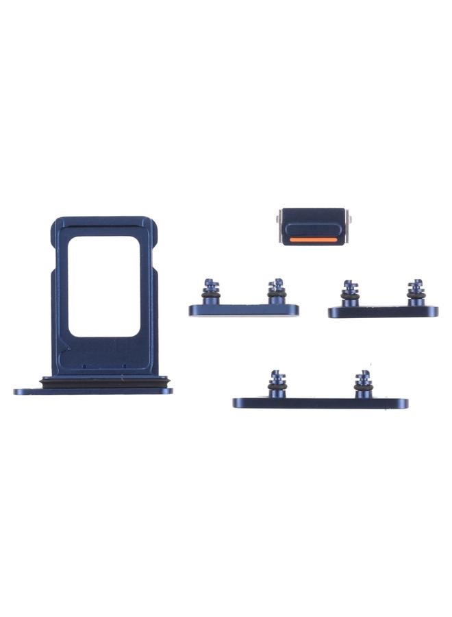 erorex SIM Card Tray + SIM Card Tray + Side Keys for iPhone 13(Blue) - Image 1