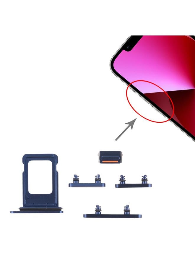 erorex SIM Card Tray + SIM Card Tray + Side Keys for iPhone 13(Blue) - Image 4