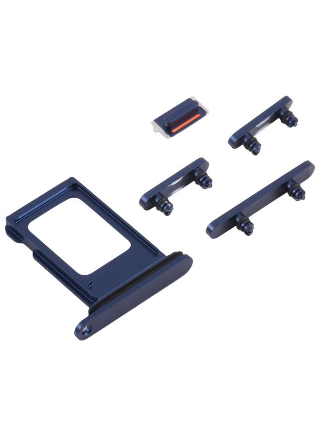 erorex SIM Card Tray + SIM Card Tray + Side Keys for iPhone 13(Blue) - Image 3