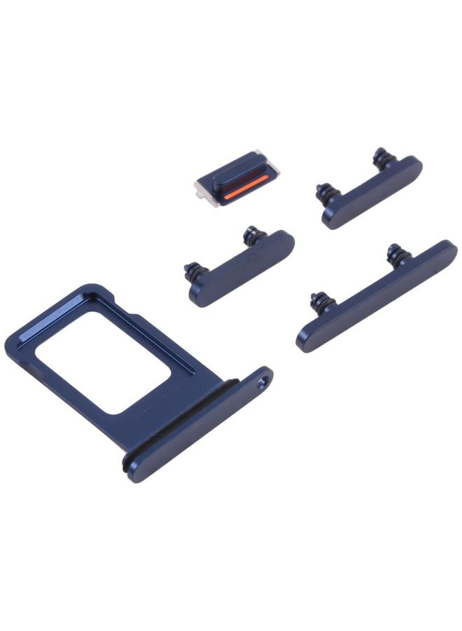 erorex SIM Card Tray + SIM Card Tray + Side Keys for iPhone 13(Blue) - Image 2