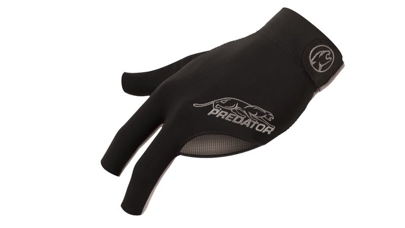 Predator Second Skin Billiard Glove Black and Gray: Fits Left Bridge Hand (Small/Medium) - Image 1