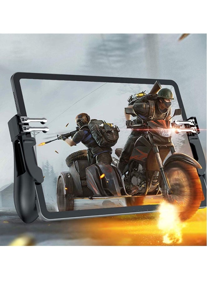 Generic - Mobile Game Controller for iPad/Tablet  Semiconductor Cooling Gamepad Six Finger Gamepad Aim Button Gamepad for PUBG Fortnite Knives Out Call of Duty - Image 1