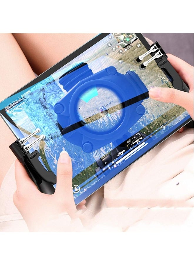 Generic - Mobile Game Controller for iPad/Tablet  Semiconductor Cooling Gamepad Six Finger Gamepad Aim Button Gamepad for PUBG Fortnite Knives Out Call of Duty - Image 1