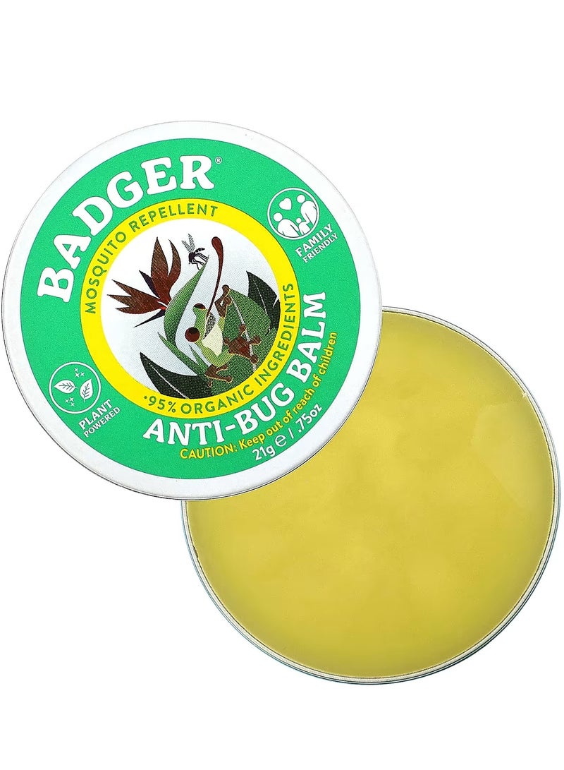 Badger, Organic Anti-Bug Balm, Citronella & Rosemary, 0.75 oz (21 g) - Image 3