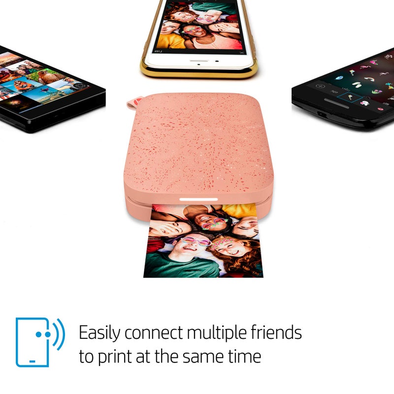 HP Sprocket Portable 2x3 Instant Color Photo Printer (Blush Pink) Zink Paper Bundle - Image 5