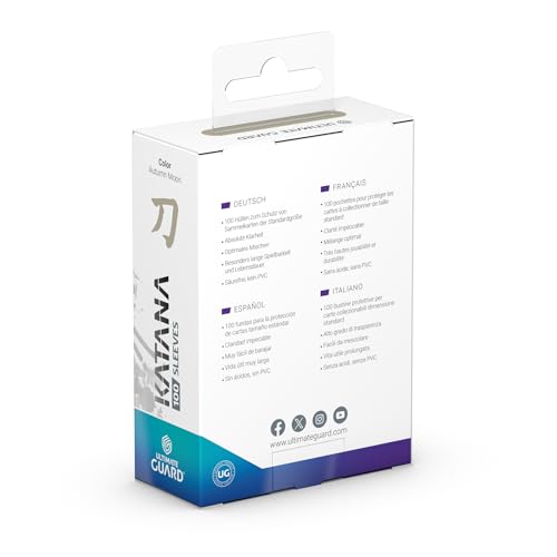 Ultimate Guard Katana Card Sleeves: 100 Standard Size TCG Sleeves, 66 x 91mm, Blue Back, Tournament Quality, No PVC & Acid-Free, High Clarity - Image 4