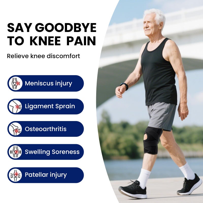 Galvaran Knee Brace for Men & Women - ACL, MCL, Meniscus Tear Support & Arthritis Pain Relief - Stabilizing Knee Braces Support with Side Stabilizers & Patella Gel Pad - Image 2
