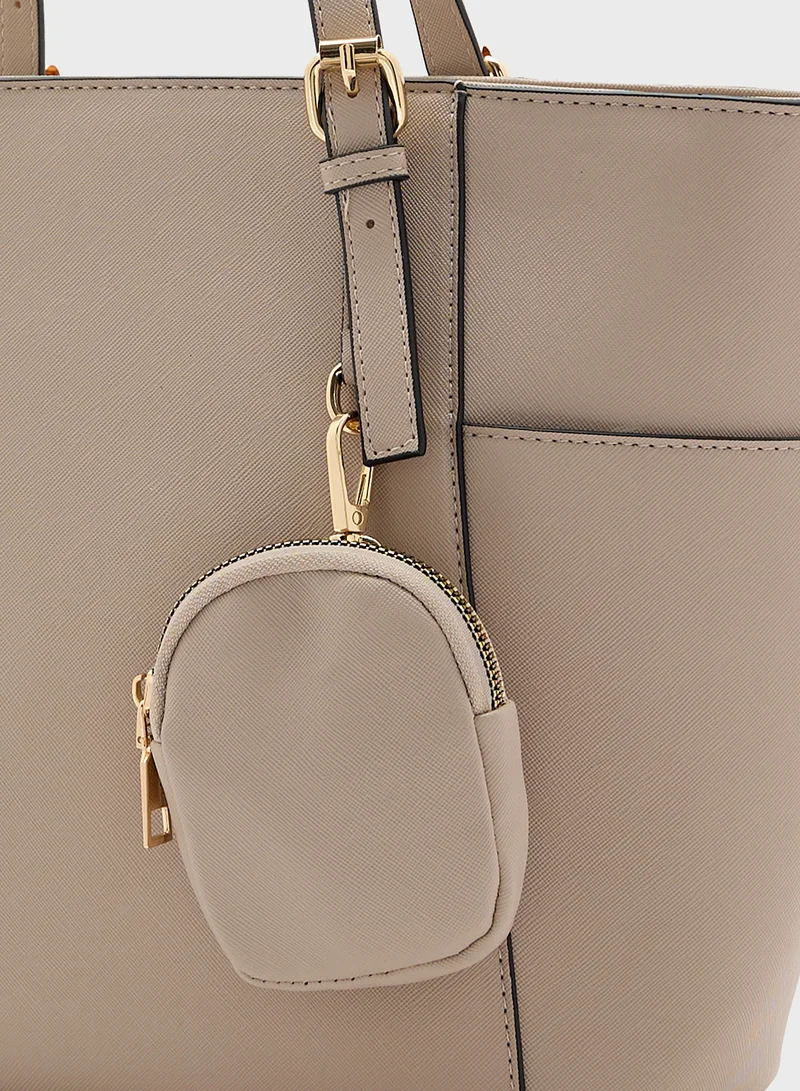 ايلا 4 In 1 Handbag Set With Tote, Crossbody, Pouch And Cardholder