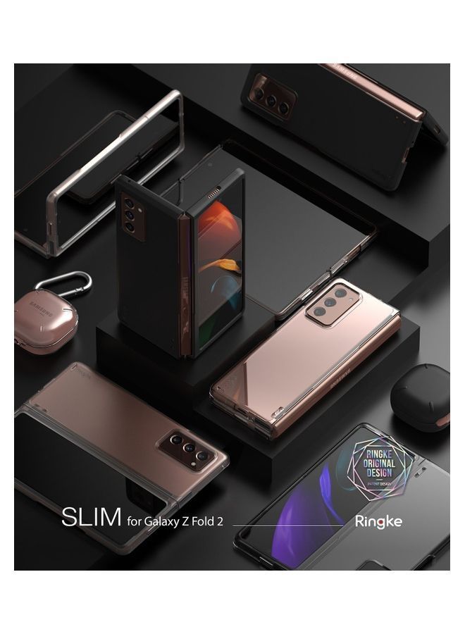 NIBEMINENT Protective Case Cover For Samsung Galaxy Z Fold2 Matte Black - Image 2
