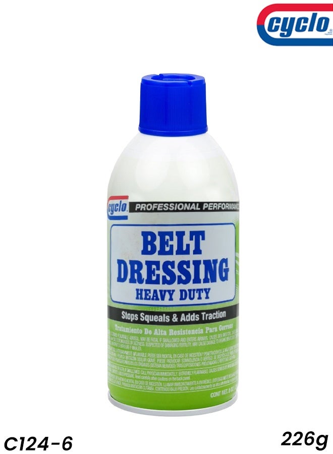 cyclo Heavy Duty Belt Dressing Spray 226g – Stops Squeaks, Adds Traction, Conditions & Preserves Belts, Prevents Cracking & Slippage, Protects Against Weathering, Extends Belt Life, Suitable for Fan Belts & Motor-Driven Belts, Not for Serpentine Belts - Image 1