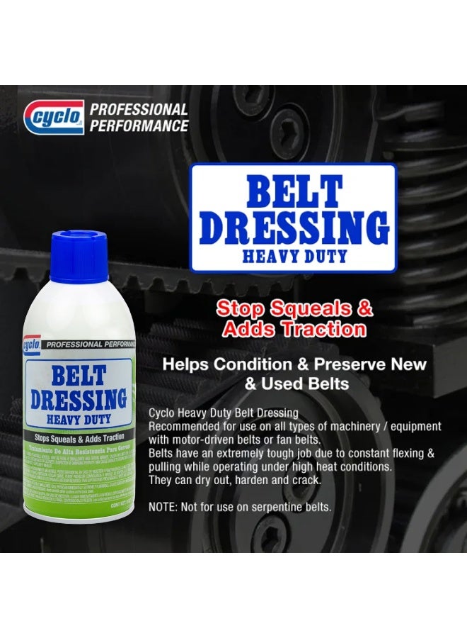 cyclo Heavy Duty Belt Dressing Spray 226g – Stops Squeaks, Adds Traction, Conditions & Preserves Belts, Prevents Cracking & Slippage, Protects Against Weathering, Extends Belt Life, Suitable for Fan Belts & Motor-Driven Belts, Not for Serpentine Belts - Image 4