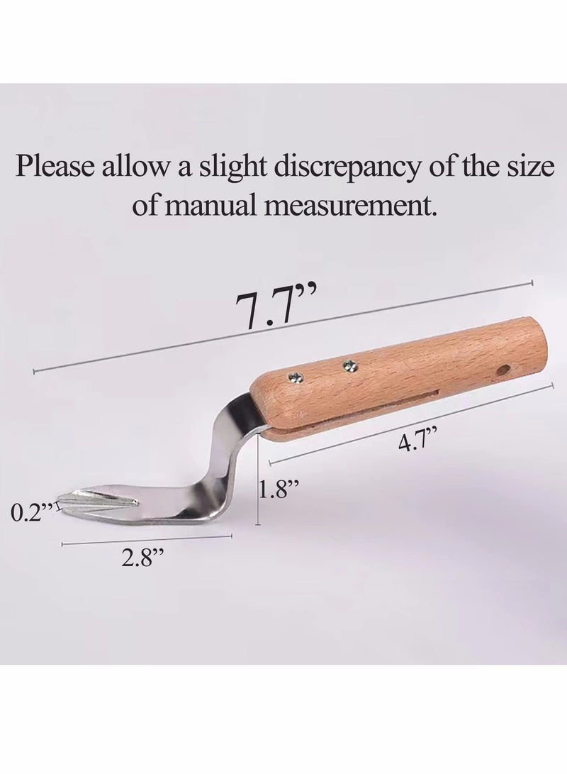 Excefore Hand Puller Tool, V-Shape Manual  Puller, Root Lifter for Gardening & Farming, Stainless Steel Puller Hand Tool for Garden Caring to Remove Dandelions Thistles  - Image 3